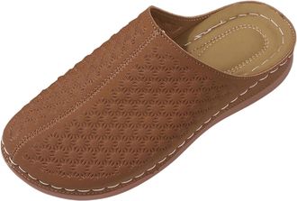 Generic Wedge Sandals Women Slip On Garden Clogs, Womens Sandals & Slides Platform Closed Toe Slippers Comfy Mules Outdoor Holiday Beach Shoes Fashion Ladies 