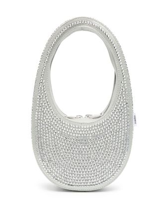 Coperni Borsa a spalla mini Swipe con decorazione - Argento