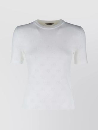 Balenciaga knitwear crew neck short sleeves textured pattern