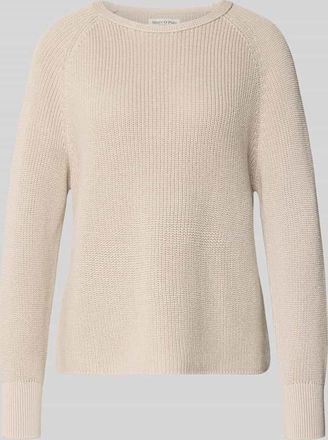 Marc O'Polo Regular Fit Strickpullover aus reiner Baumwolle in Beige, Gr&ouml;&szlig;e XXL