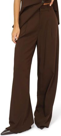 Belle & Bloom Ready for Your Love Wide Leg Pant in Dark Brown at Nordstrom, Size X-Small