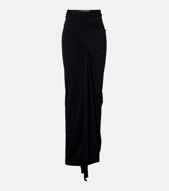 Rick Owens Lilies jersey maxi skirt