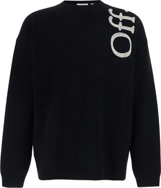 Off-white Truien - Heren - Ronde hals truien - Zwart - L - Truien & Vesten