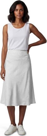 Lords of Harlech Paisley Explosion Womens Midi Skirt in Paisley Explosion Ivory at Nordstrom, Size 10