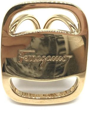 Ferragamo PLEATS PLEASE Designer Scarf Womens Ring (Pre-Owned)