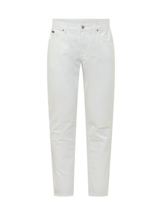 Dolce & Gabbana White Flat Front Trousers