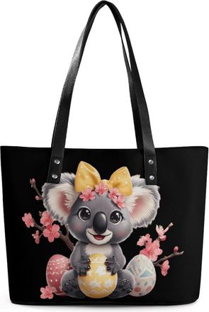 Generic Easter Koala Tote Bags for Women Cute Shoulder Purses Handbags
