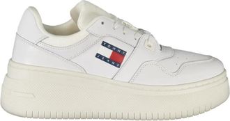 Tommy Hilfiger Sportieve Witte Veterschoenen met Hoge Zool - Dames - Sneakers - Wit - 41 EU - Schoenen
