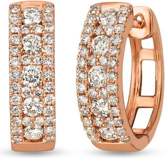 Le Vian 14K Rose Gold 1.02 Ct. Tw. Diamond Earrings