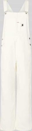 Carhartt Work in Progress Overall mit Brusttasche Modell BIB in Weiss, Gr&ouml;&szlig;e XS