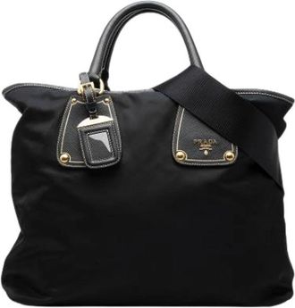 Prada Pre-owned Nylon Satchel - Dames - Vintage Shopper - Zwart - ONE Size - Nylon - Vintage