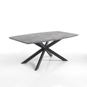 Oresteluchetta Oresteluchetta - Mesa Extensible Efecto Madera Gris Cm. Al.76 X P.90 X L.160/210