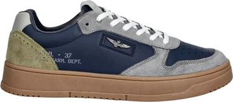 Aeronautica Sneakers - Heren - Sneakers - Blauw - 44 EU - Leer - Schoenen