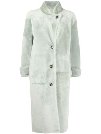 Yves Salomon Cappotto midi - Verde
