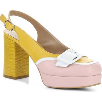 FLY London Evah Slingback Platform Pump in Pink Multi at Nordstrom Rack, Size 6-6.5Us / 37Eu