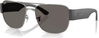 Ray-Ban Rb 3756 Zonnebril- Gunmetal Montuur- Donkergrijze Lenzen - unisex - Zonnebrillen - Grijs - 59 MM - Accessoires