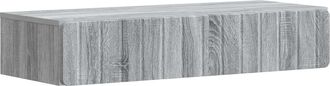 vidaXL Mesa Lateral Montada En La Pared Gris Sonoma Vidaxl