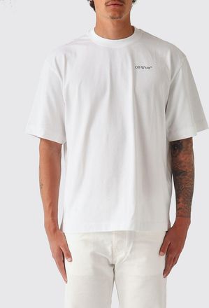 Off-white T-shirt in cotone con logo Arrow