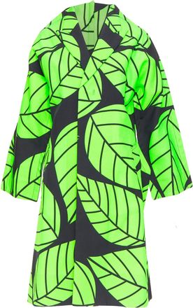 Comme Des Gar&ccedil;ons Comme Des Garcons leaf 2D oversized structured coat