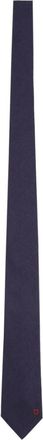 Ferragamo Navy Blue Solid Tie