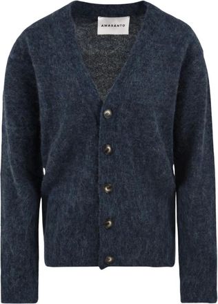 Amaranto Amar&aacute;nto - V-hals Vest - Heren - Truien - Blauw - Maat: M Wol
