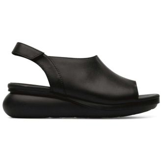 Camper Balloon K201019 Leather Womens Hook and loop Sandals - Black - Size:UK 6