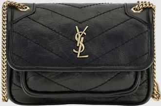 Saint Laurent Mini borsa Niki in pelle di vitello trapuntata con monogramma YSL