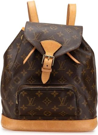 Louis Vuitton Zaino Montsouris MM con monogramma 2000 - Marrone