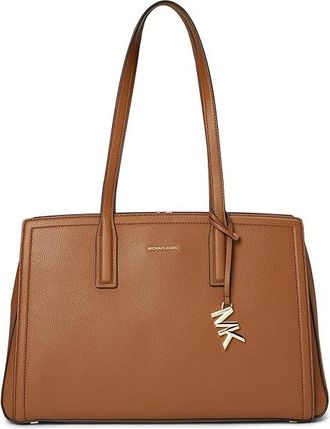 Michael Kors Laila Medium Tote Tote Womens Handbags Luggage, Leather/Polyester