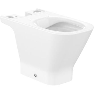 Roca Roca - Taza Rimless Con Salida Dual Para Inodoro De Tanque Bajo The Gap