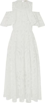 Temperley London Abito Louis con spalle scoperte - Bianco