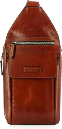 The Bridge Alberto Crossbody Bag - Heren - Schoudertassen - Bruin - ONE Size - Leer - Tassen