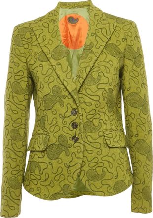 Etro Blazer con ricamo paisley - Verde