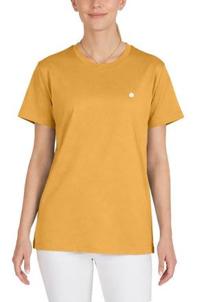 Dalix Womens Lil Flower Lightweight Jersey Tee in Mustard at Nordstrom, Size Xx-Large