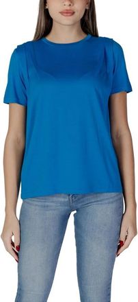 b.young Bysela T-Shirt - Dames - T-shirts - Blauw - S - Polyester - Tops
