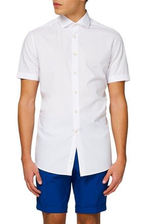 OppoSuits White Knight Short Sleeve Button-Up Shirt at Nordstrom, Size Xxx-Large