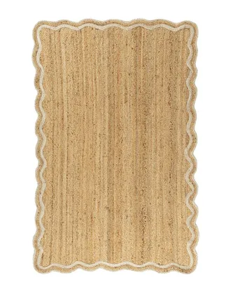 LR Home Lr Home Rivoli Farmhouse Bordered Handmade Area Rug