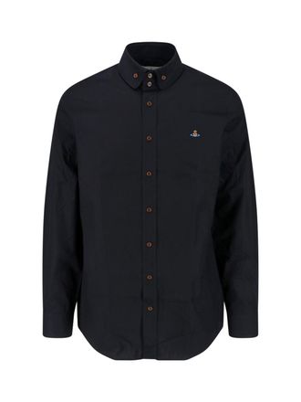 Vivienne Westwood Black Two Button Krall Cotton Shirt