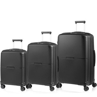 Champs Luggage Aura / 3-Piece Luggage Set / Black