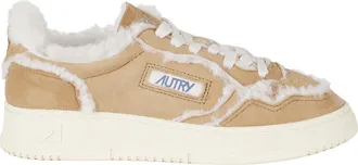 Autry Cognac Medalist Low Suede Sneakers
