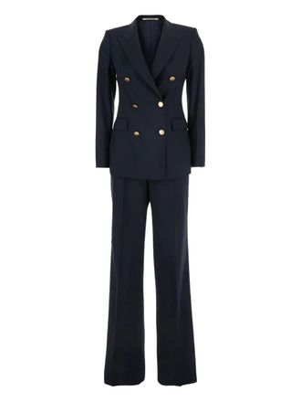 Tagliatore double-breasted suit - women - Wool - 42 - Blue