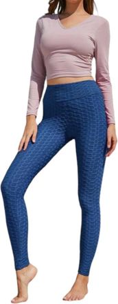Very J Honeycomb Leggings In Blue