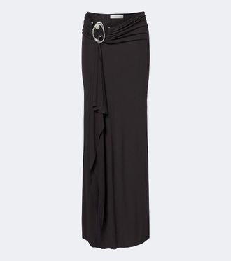 CHRISTOPHER ESBER Orica Crystal gathered jersey maxi skirt