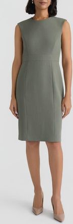 Kasper Seamed Sheath Dress in Dark Sea Stone at Nordstrom, Size 16