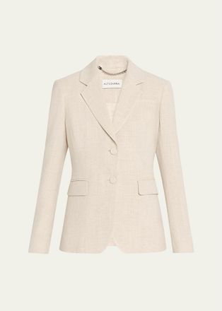 Altuzarra Fenice Slim Linen-Cotton Blazer