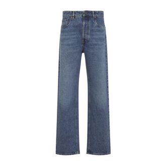 Miu Miu Jeans, Dames, Blauw, W27, Straight Jeans