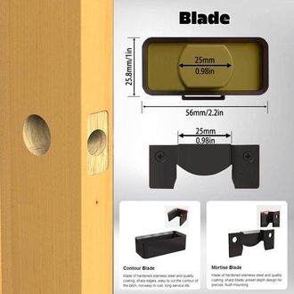 OEM Herramienta Para Mortero Con Doble Marca De Medici&oacute;n: Precisa Y F&aacute;cil De Usar Para Puertas De 44 Mm Y 35 Mm (verde)