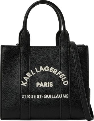 Karl Lagerfeld Rue St-Guillaume Mini Tote - Dames - Handtassen - Zwart - ONE Size - Tassen
