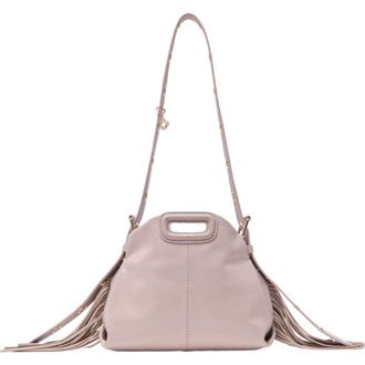 Maje Naplak leather Miss M Mini bag in Mastic Beige at Nordstrom, Size Medium