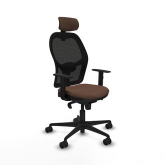 Piqueras y Crespo Silla De Oficina Piqueras Y Crespo 1d036n2 Negro Marr&oacute;n Oscuro